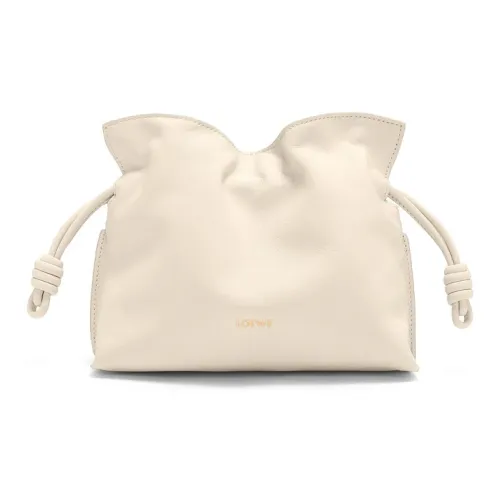 LOEWE Flamenco Nappa Коровья кожа Клатч Мини Женские Custard