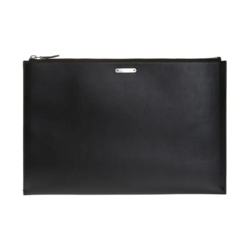 SAINT LAURENT Натуральная кожа Клатч Мужской Черный