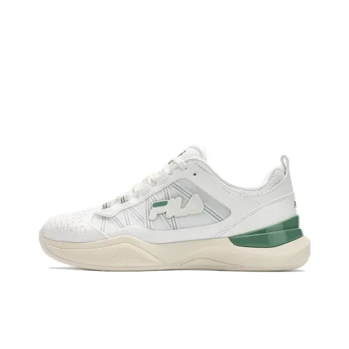 FILA Дышащая Поддержка Низкий Верх Теннисные Кроссовки Женские Белые Зеленые