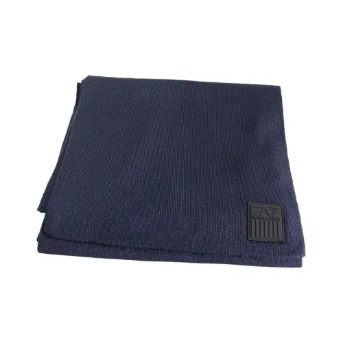 EMPORIO ARMANI Вязаные шарфы унисекс синий