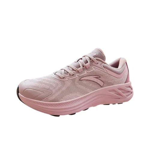 ANTA Амортизация Износостойкие Низкие Кроссовки для Бега Женские Розовые Серые