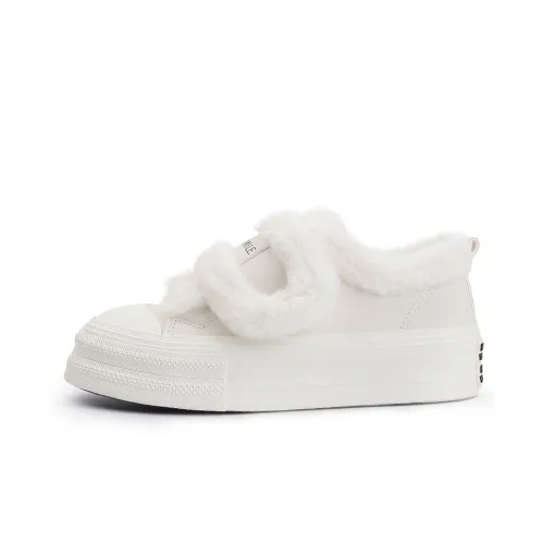 Miss Zhang Термический Slip-Resistant Устойчивый к Износу Легкий Низкий Топ Скейтборд Кроссовки Женские Бежевые