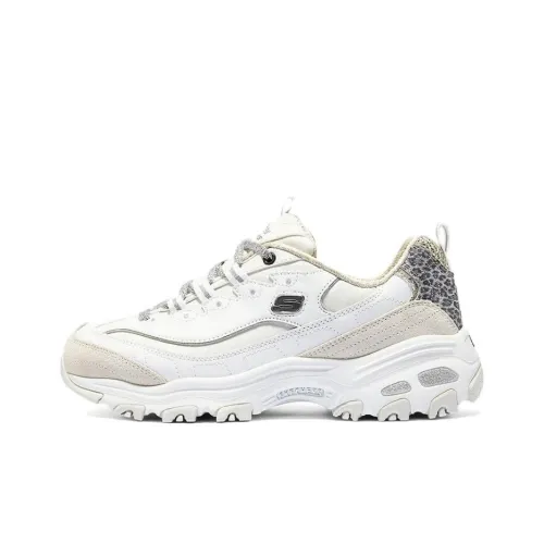 Skechers Повседневные Низкие Кеды Белые Серые Женские