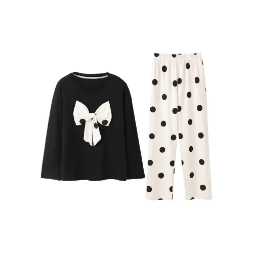 Huggy Kissy Черный Женские Пижамные Комплекты