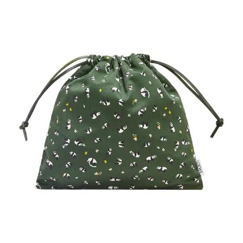 LOEWE Suna Fujita Коллаборация Ткань Клатч Маленький Мужской Aquarium Зеленый