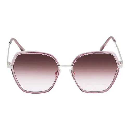 Skechers Металл Нерегулярная форма Солнцезащитные очки Женские Розовый