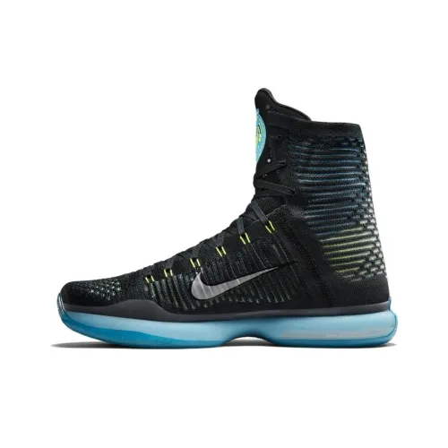 Nike Kobe 10 Elite Commander Non Slip Легкий Высокий Топ Баскетбольные Кроссовки для Игры Мужской Черный