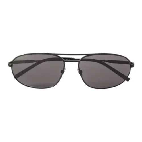SAINT LAURENT Металл Aviator Солнцезащитные очки Женские Черный