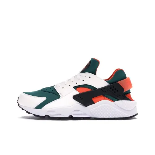 Nike Air Huarache Амортизация Низкий Топ Беговые кроссовки Мужские Белый Зеленый Оранжевый