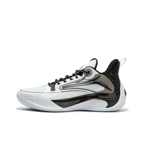 361° AG Shine 2,0 Slip-resistant Abrasion-resistant Basketball Shoes Men's White Black