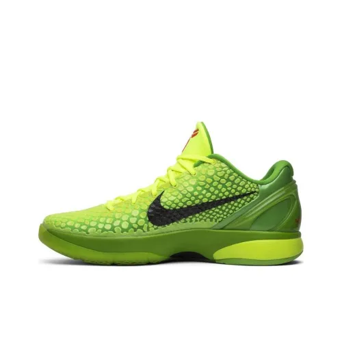 Nike Zoom Kobe 6 Grinch Bee Warrior Slip-resistant Balance Low Top Баскетбольные кроссовки Мужской Green