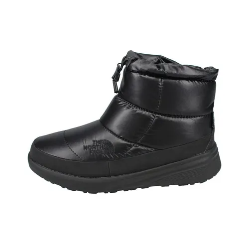 THE NORTH FACE Nuptse Термостойкие Устойчивые к Износу Короткие Снежные Ботинки Женские Черные