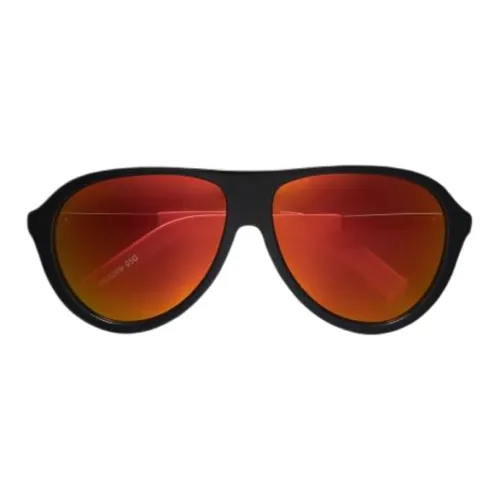 Moncler Ацетат Цинковое Покрытие Металл Нерегулярная Форма Солнцезащитные Очки Мужские Черные