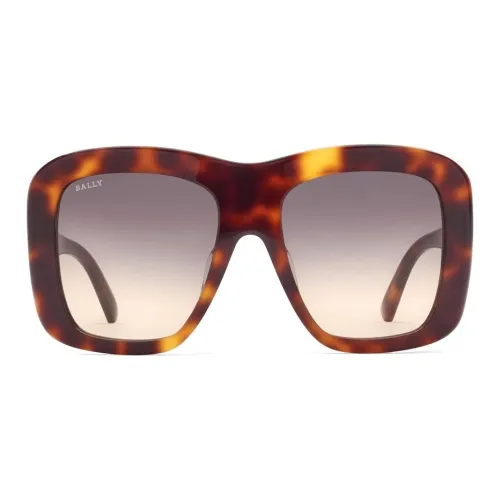 BALLY Ацетат Квадратные Солнцезащитные Очки Женские Черепаховый