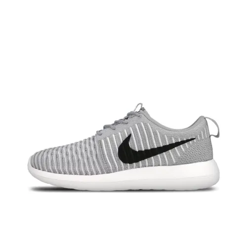 Nike Roshe Two Амортизация Низкий Топ Повседневные Беговые Кроссовки Мужские Серый Белый Черный