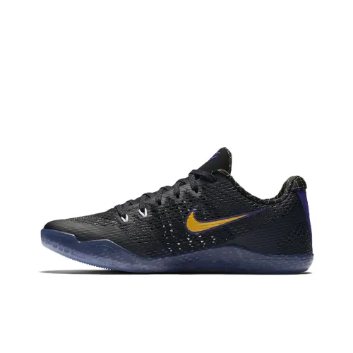 Nike Kobe 11 Carpe Diem Нескользящий Легкий Низкий Топ Баскетбольные Кроссовки для Игры Мужской Черный Фиолетовый
