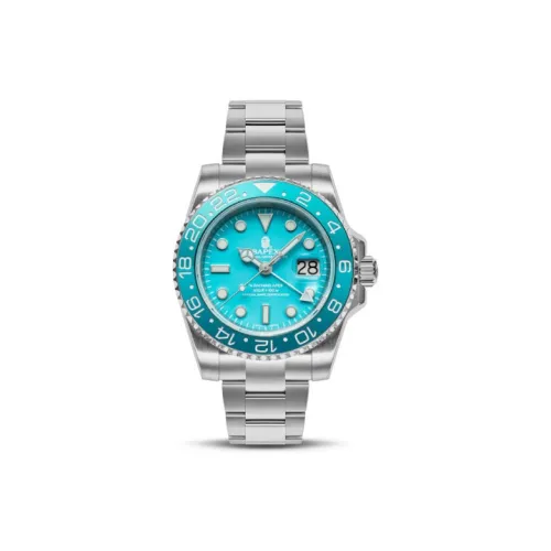 A BATHING APE FW23 TYPE 2 BAPEX Collection Кварцевый механизм Нержавеющая сталь Ремешок Часы Мужские Часы Синий циферблат