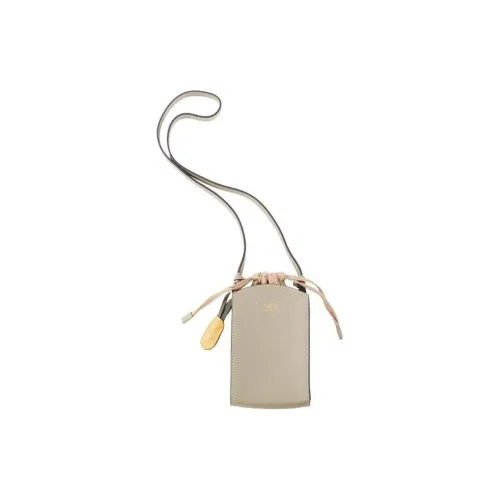 See By Chloe Cecilya Коровья кожа крупнозернистая текстура чехол для телефона сумка через плечо женский бежевый