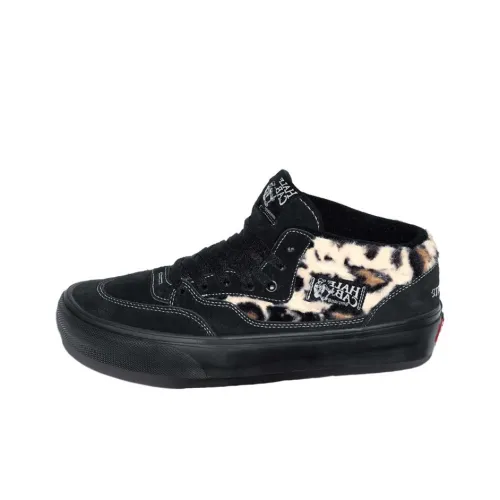 Supreme x VANS Half Cab Low Топ Скейтборд Кроссовки Унисекс Черный