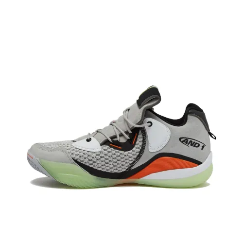 AND1 Баскетбольные кроссовки Low Top Серый Зеленый Мужской