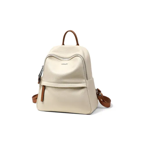 teenmix Рюкзак из коровьей кожи большой женский черный абрикосовый