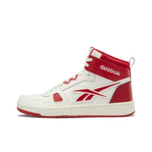 Reebok Resonator MID High Топ Винтажные Баскетбольные Кроссовки Унисекс Белый Красный