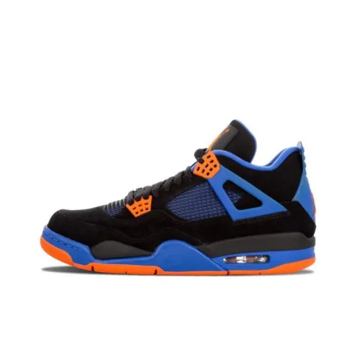Jordan Air Jordan 4 Retro Cavs MID Топ Винтажные Баскетбольные Кроссовки Мужские Черные Оранжевые