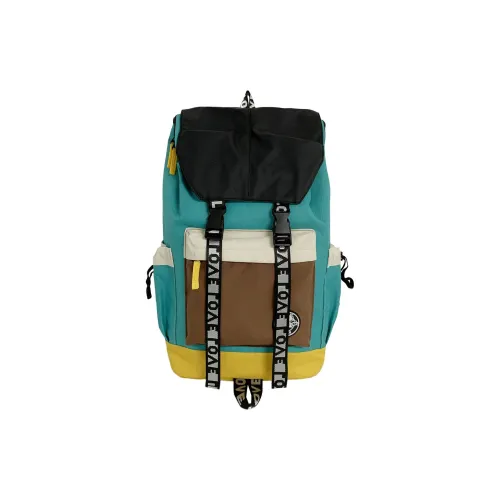 GEERDUN Оксфорд Рюкзак Унисекс Изумруд Черный Красный