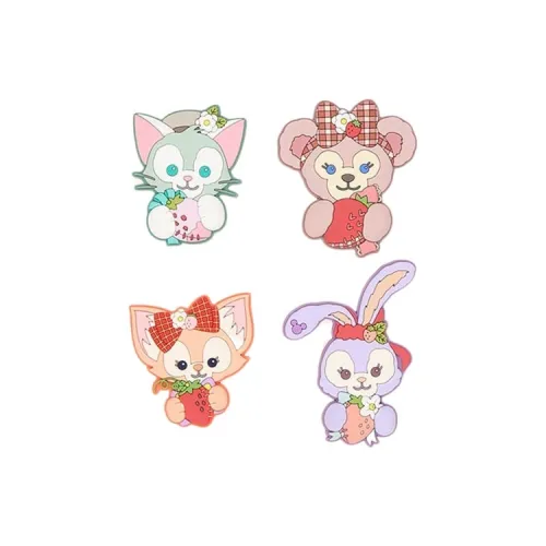 Disney 2024 Duffy and Friends Сердце-образные клубничные магниты аниме-тематики