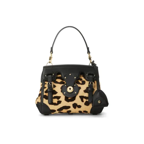 Polo Ralph Lauren Soft Ricky Воловья кожа Одно плечо Сумка Мини Женская Черный Желтый Кофейный