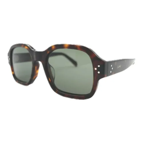 Celine Ацетат Нерегулярная форма Солнцезащитные очки Унисекс Коричневый