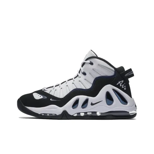 Nike Air Max Uptempo 97 Белый Черный Университет Синий Высокий Топ Винтажные Баскетбольные Кроссовки Мужской Черный Белый