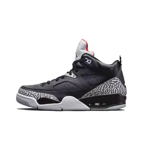 Джордан Son of Mars Low Черный Цементный Низкий Топ Винтажные Баскетбольные Кроссовки Мужские Черные