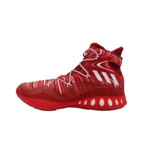 Adidas Crazy Explosive Амортизирующие шоки противоскользящие высокие баскетбольные кроссовки унисекс алый