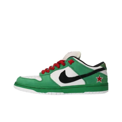 Nike Dunk SB HEINEKEN Low Топ Скейтборд Кроссовки Мужской Зеленый