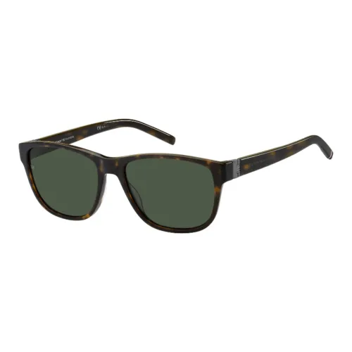 Tommy Hilfiger Металлический Ацетат Квадратные Солнцезащитные Очки Мужские Черепаховый