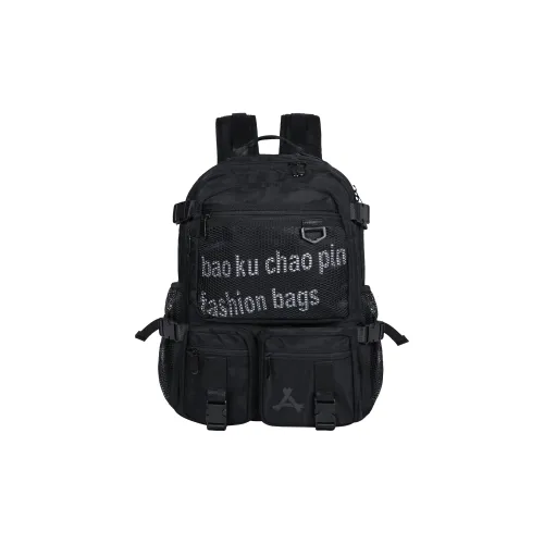 KONADCT Nylon Большая емкость Черный Студенческий рюкзак Рюкзак унисекс