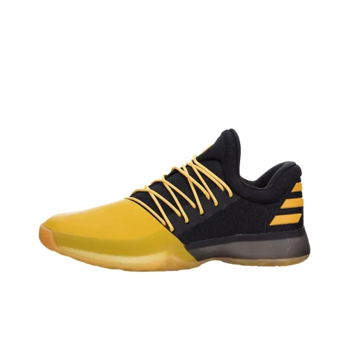 Adidas Harden Vol.1 Fear The Fork Non Нижняя юбка Легкий Низкий Топ Баскетбольные кроссовки Унисекс Черный Желтый