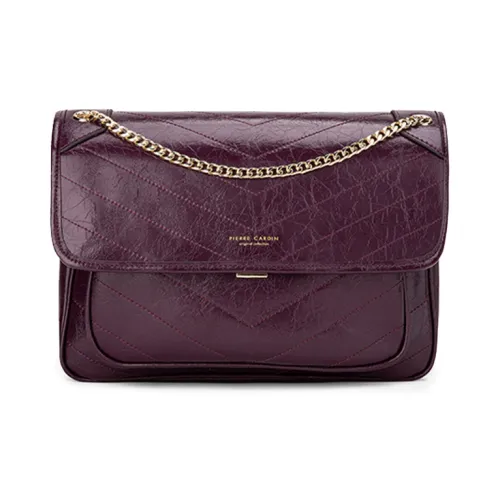 PIERRE CARDIN Сумка через плечо из коровьей кожи Женская Бордовый Экрю Черный