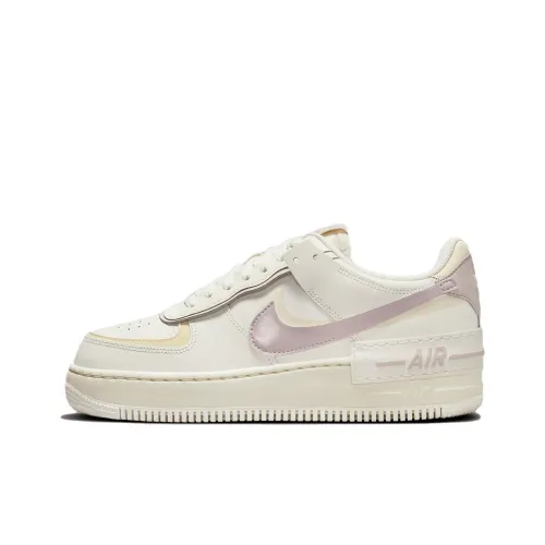 Nike Air Force 1 Shadow Low Топ Скейтборд Кроссовки Женские Бежевый Фиолетовый