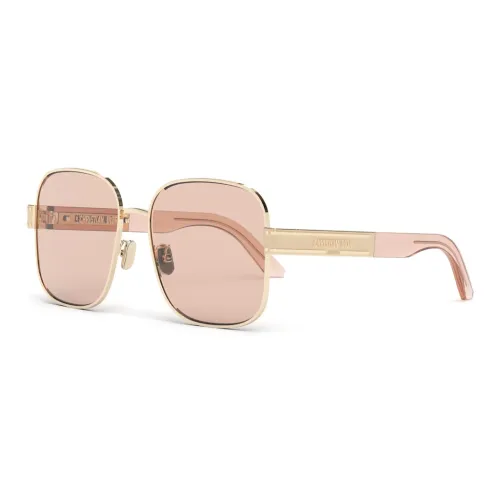 DIOR Ацетат Квадратные Солнцезащитные Очки Женские Розовые