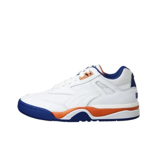 PUMA Palace Guard Low Топ Скейтборд Кроссовки Унисекс Белый Синий и Оранжевый
