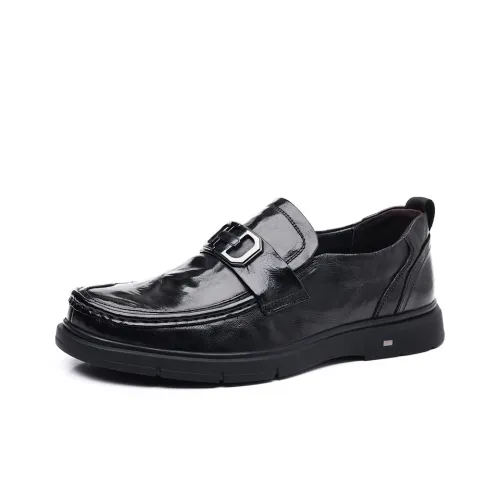 SHUPATE Лоферы Низкие Топ Черные Мужские