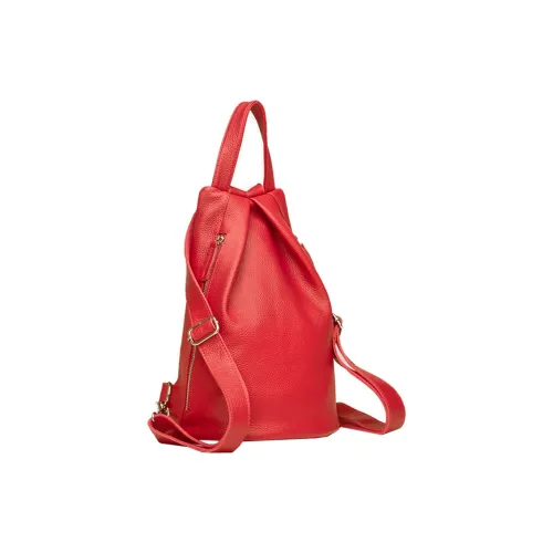 ALOENEY Коровья кожа Carry Рюкзак Женские Красный