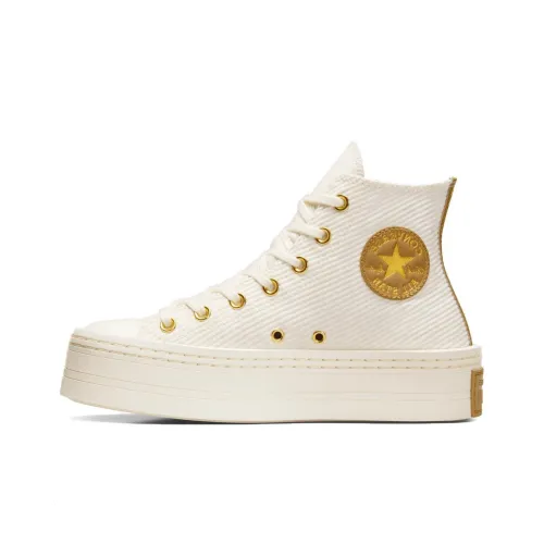 Converse Chuck Taylor All Star Скейтборд Кроссовки Высокие Топы Экрю Женские
