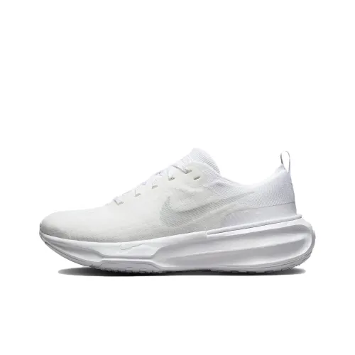 Nike Invincible 3 Устойчивые к истиранию Дышащие Низкие Беговые кроссовки Мужские Белые