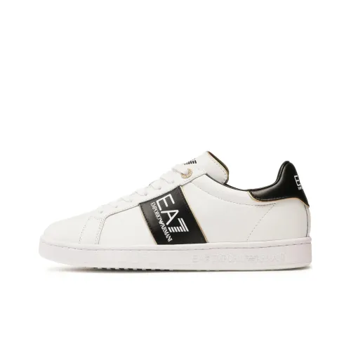 EMPORIO ARMANI Скейтборд Кроссовки Низкие Белые Черные Мужские