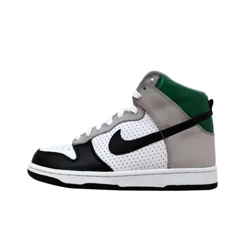 Nike Dunk High Премиум Амортизация Высокий Топ Скейтборд Кроссовки Мужские Серый Черный