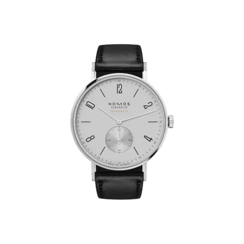 NOMOS Tangente Collection Автоматический Механический Механизм Женские Часы Серый Циферблат Корпус из Нержавеющей Стали Кожаный Ремешок