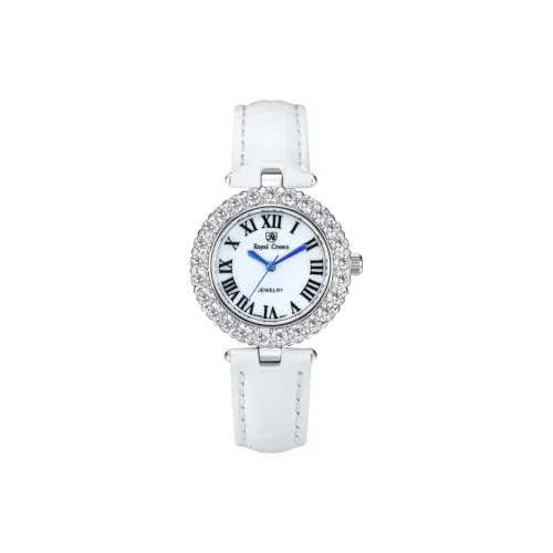 ROYAL CROWN RC Кварцевый механизм Женские часы 29мм*14мм*6мм Белый